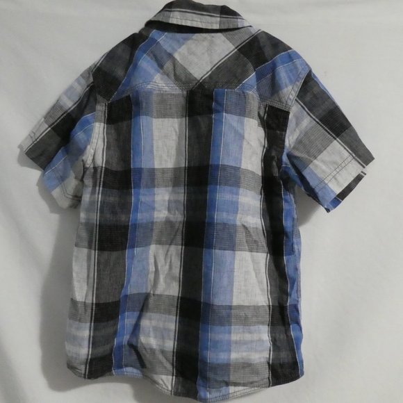 BURNSIDE, 6x, casual button down plaid shirt, BNWOT - Picture 2 of 13